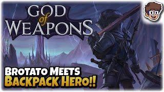 Brotato Meets Backpack Hero!! | Horde Survival Inventory Roguelike | Let's Try God of Weapons