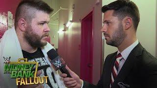 A brutal encounter causes Kevin Owens to lash out backstage: June 19, 2016