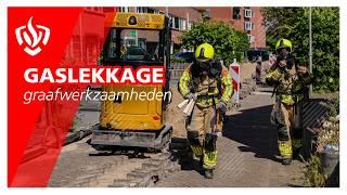 Prio 1: Gaslekkage - graafwerkzaamheden | Brandweer Haastrecht