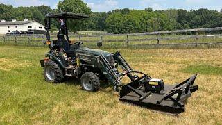 NO LOOKING BACK! LOADER MOUNTED HYDRAULIC BRUSH HOG! 