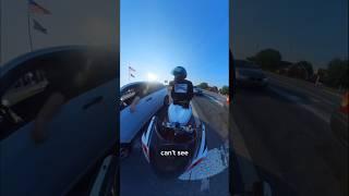 Biker Wants Me To Turn On Red  #kawasaki #ford #fordfocus #motorcycle #insta360