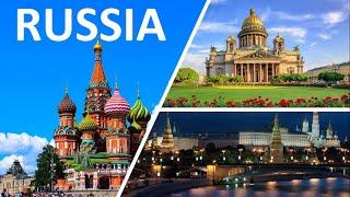 Russia virtual Tour 4K Amazing places of Moscow, st. petersburg saint