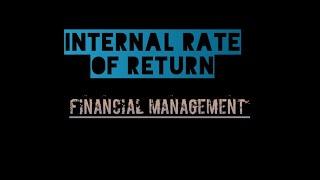 IRR (Internal Rate Of Return) for ACCA Paper FM(F9) - Urdu / Hindi