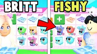 Opening 100 Ice Trays with FISHYBLOX in Adopt Me!