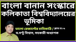 বাংলা বানান সংস্কারে কলিকাতা বিশ্ববিদ্যালয়ের ভূমিকা। SEC-মুদ্রণ ও প্রকাশনা।BENGALI MAJOR & MDC- C.U