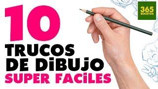 1O TRUCOS PARA APRENDER A DIBUJAR - 10 Life Hacks para dibujantes ( paso a paso )