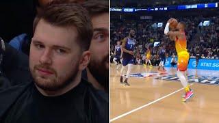 Luka's Reaction to Damian Lillard's Half-Court Shot 