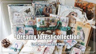 New journal collection Dreamy forest. Crafty Raccoon Etsy shop)