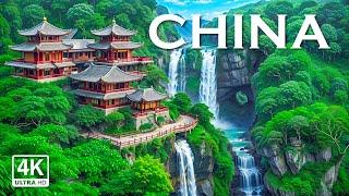 FLYING OVER CHINA (4K Video UHD) -  Relaxing Music With Beautiful Nature Scenery For Stress Relief