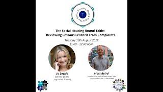 Lessons learned from complaints in Social Housing