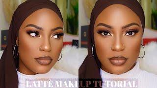 FLAWLESS SOFT MAKEUP TUTORIAL || LATTE MAKEUP #darkskin #brownskin #woc  #beginnerfriendly