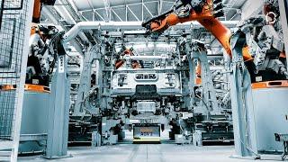 Highly flexible AGV solution in truck cabin production