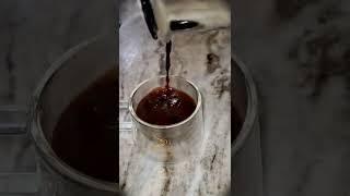 Morning Espresso Pouring into a Glass #slowmotion