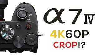 Sony A7IV Shoots 4K60P in Crop!? The Truth and The Reality ...