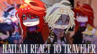 Natlan React to Traveler ( Aether ) | Natlan | Genshin Impact | Gacha Club