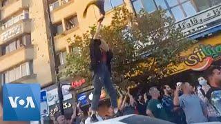 Iranian Woman Waves Hijab During Protest in Mashad | VOANews