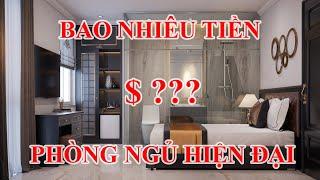 Mẫu nội thất phòng ngủ hiện đại Và Giá thi công hoàn thiện cơ bản