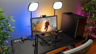 Minimal Gaming Desk Setup Tour! (2020)