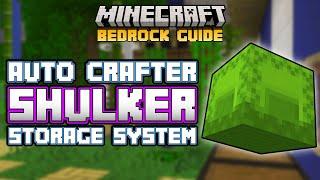 NEW! Auto Craft SHULKER BOXES for Your STORAGE SYSTEM | Minecraft Bedrock Guide 1.21!