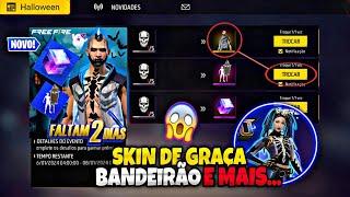 URGENTE!! CUBO MÁGICO DE GRAÇA? HALLOWEEN 2024, PEGUE O BANDEIRÃO FF E MAIS - NOVIDADES FREE FIRE