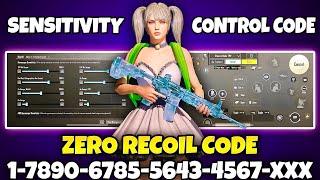 BGMI BEST SENSITIVITY SETTINGS | BGMI SENSITIVITY CODE TODAY | BGMI ZERO RECOIL SENSITIVITY CODE.