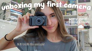 unboxing & reviewing my first camera (｡•̀ᴗ-)️ sony zv-1f (test shots, pros/cons, accessories, etc)