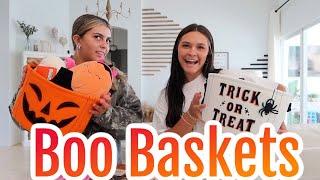 What's Inside Emma and Ellie's Secret BOO Baskets?