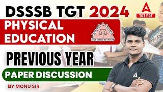 DSSSB Vacancy 2024 | DSSSB TGT Physical Education Previous Year Question Paper #1 By Monu Sir