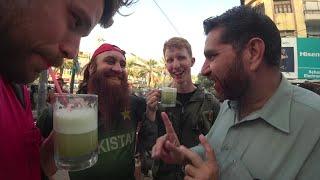 Drinking with my Pakistani brothers  اپنے پاکستانی بھائیوں کے ساتھ گنے کا رس پینا