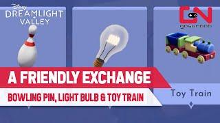 Bowling Pin, Light Bulb & Toy Train Locations Disney Dreamlight Valley - WALL-E Quest