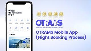 OTRAMS Mobile App Flight Booking Flow