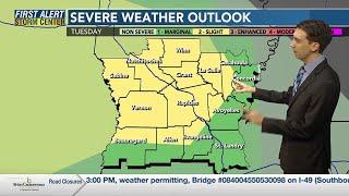 KALB Monday Evening Forecast with Meteorologist Jake Lambright