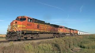 Bakken Oil Cans And Other Trains Across The North Dakota Prairie - Volume One