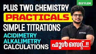 Plus Two Chemistry Practicals Simple Titrations Acidimetry/Alkalimetry - Calculations | XylemPlusTwo