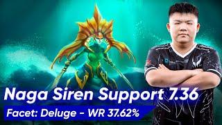 XinQ NAGA SIREN 7.36 SOFT SUPPORT 4 Pos | Dota 2 Pro Gameplay