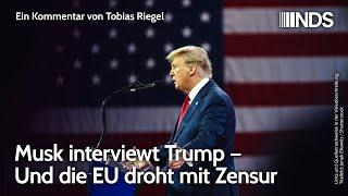 Musk interviewt Trump – Und die EU droht mit Zensur | Tobias Riegel | NDS-Podcast