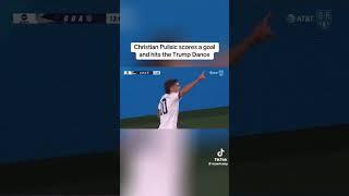 #pulisic scored and hit the #trump dance #usa #teamusa #trump2024 #team #viralvideo #football #yt