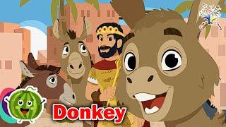 The Animal Sounds Song || Donkey || Kids Nursery Rhymes | Best Learning Song For Kids |  EduFam ~