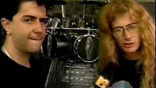 MEGADETH - 1st day of 1992 US CTE tour TV Special (live & interviews) PART 1/3