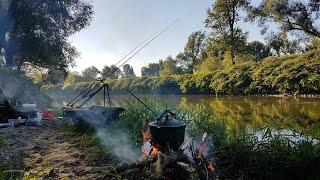 Kociołek i wędkarska przygoda na rzece karp,brzana,kleń feeder w akcji #carphunterspolska