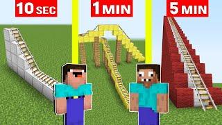 NOOB vs PRO: ROLLER COASTER BUILD CHALLENGE Minecraft Like Maizen Mikey And JJ