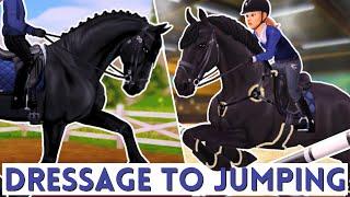 DRESSAGE STALLION TRIES SHOW JUMPING ~ Star Stable Realistic Roleplay