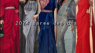 Saree Designs 2024| New Saree Designs | Partywear Saree Designs 2024 #saree #partywearsarees