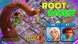 TH16 Update Showcase: Queen Charge with Root Rider in Legend League! Clash of Clans