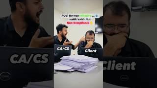 Client shocked hearing the penalties and fines| Audit session and client | #ca #cs #cma #funny