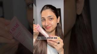 Lakme CC cream ka Asli rang  #shortsviral #makeup dewy skin hack How to make your skin look even