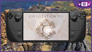 Sid Meier's Civilization VII Steam Deck & Big Screen Gameplay - GR10 Dock