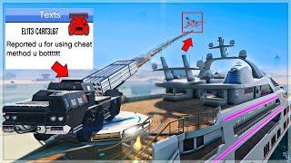 Chernobog YACHT Trolling Angry Griefers on GTA Online!!