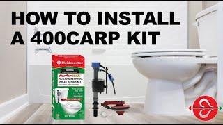 How to Fix a Running Toilet: Fluidmaster 400CARP No Tank Removal Toilet Fill Valve & Flapper Kit