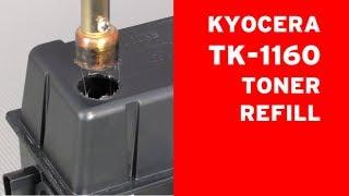 How to refill Kyocera TK-1160 toner cartridge? ECOSYS P 2040